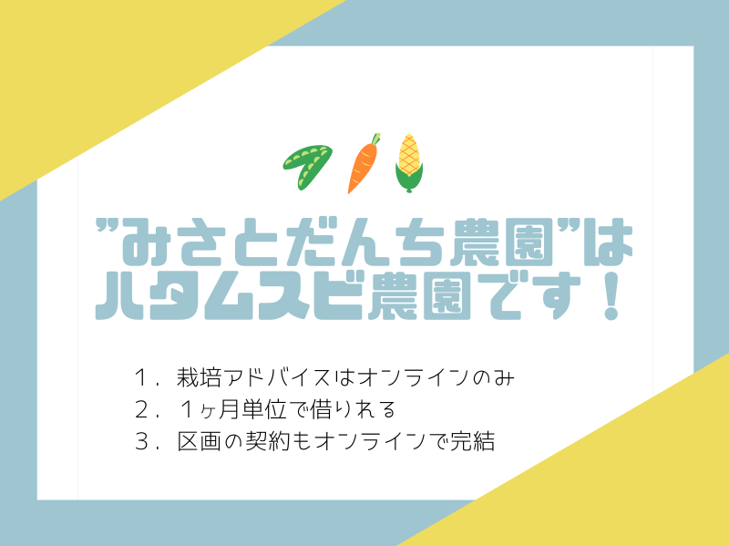 【ハタムスビ】みさとだんち農園