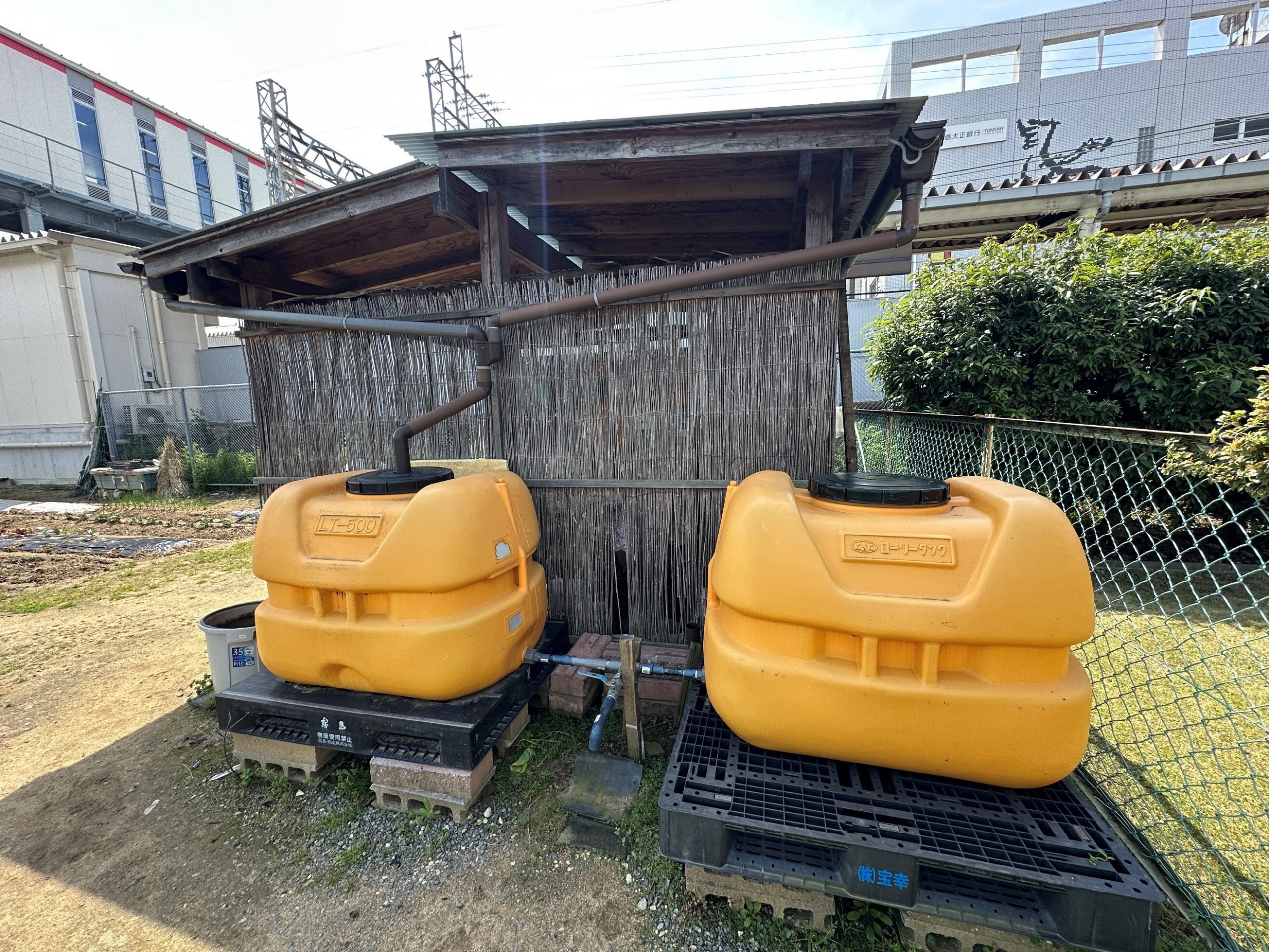 体験農園で雨水タンク活用～地域の防災力を高める～